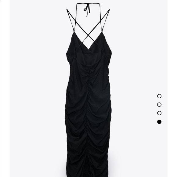 Zara DRAPED DRESS WITH OPEN BACK - Picture 3 of 6